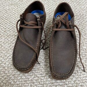 Clarks Dark Brown Leather Loafers Never been worn size 10